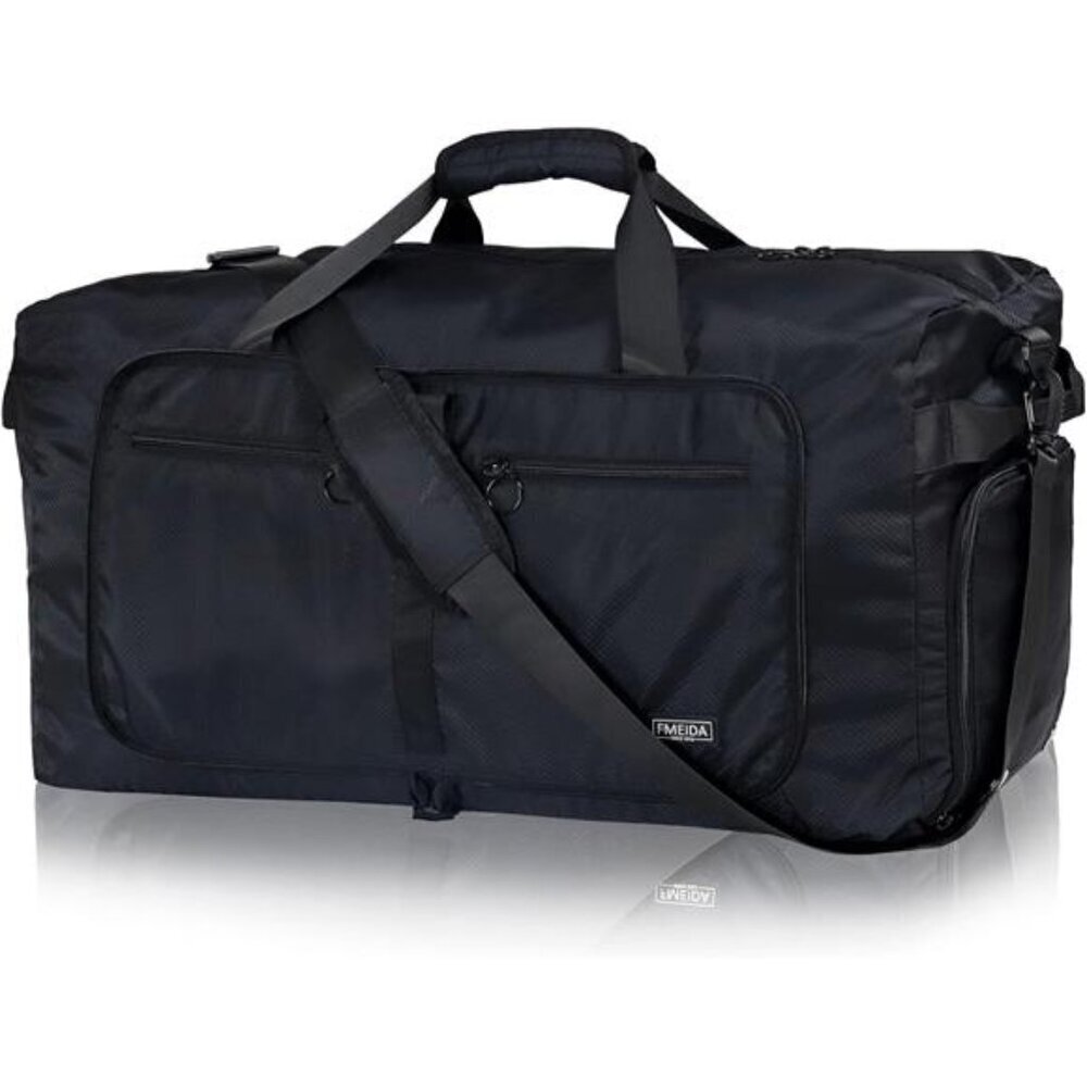 Travel Duffel Bag 65L with Shoe Compartment for Men Women